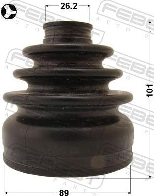 Febest 0515-CX7T - Пильник, приводний вал autozip.com.ua