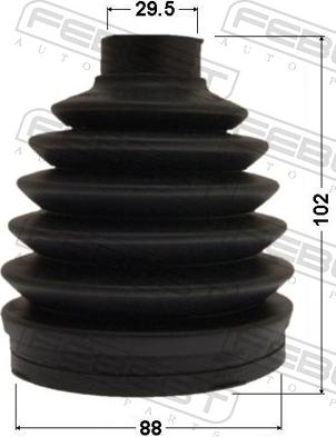 Febest 0517P-BT50 - Пильник, приводний вал autozip.com.ua