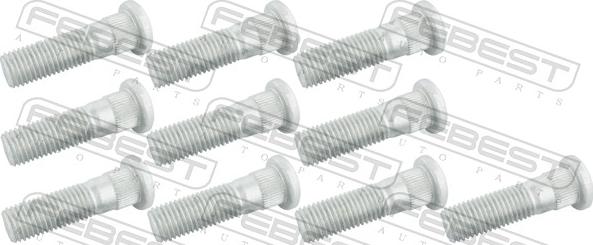 Febest 0584-001-PCS10 - Болт кріплення колеса autozip.com.ua