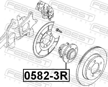 Febest 0582-3R - Маточина колеса autozip.com.ua