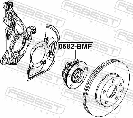 Febest 0582-BMF - Маточина колеса autozip.com.ua