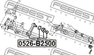 Febest 0526-B2500 - Сошка рульового управління autozip.com.ua