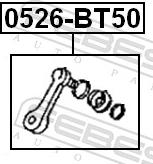 Febest 0526-BT50 - Сошка рульового управління autozip.com.ua