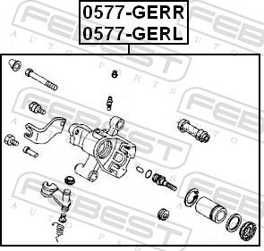 Febest 0577-GERR - Гальмівний супорт autozip.com.ua
