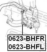 Febest 0623-BHFL - Тяга / стійка, стабілізатор autozip.com.ua
