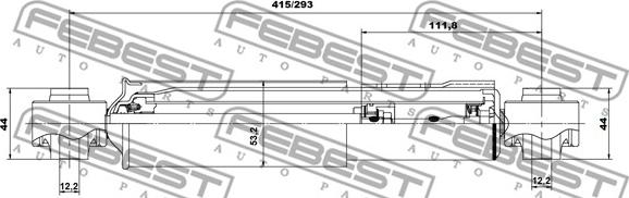 Febest 01650975R - Амортизатор autozip.com.ua