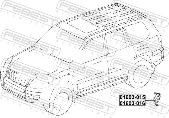 Febest 01603-015 - Датчик, регулювання кута Нахил фар autozip.com.ua