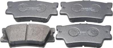 Febest 0101-ACV40R - Гальмівні колодки, дискові гальма autozip.com.ua