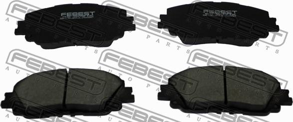 Febest 0101-GSV70F - Гальмівні колодки, дискові гальма autozip.com.ua