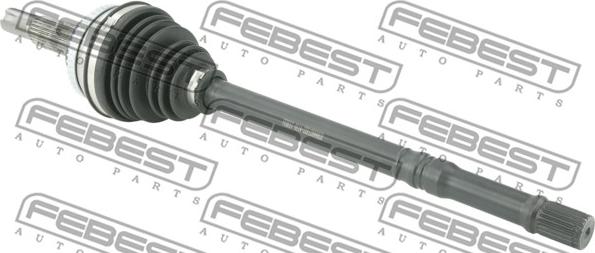 Febest 0114-ZZE120A48LH - Шарнірний комплект, ШРУС, приводний вал autozip.com.ua