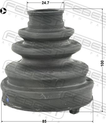Febest 0115-ASU40T - Пильник, приводний вал autozip.com.ua
