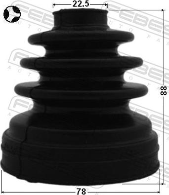 Febest 0115-ZNRRHT - Пильник, приводний вал autozip.com.ua