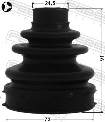 Febest 0115-ZRT270T - Пильник, приводний вал autozip.com.ua