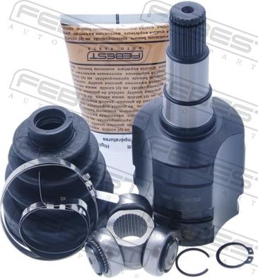 Febest 0111-GRX125LH - Шарнір, ШРУС, приводний вал autozip.com.ua