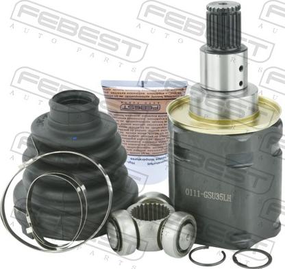 Febest 0111-GSU35LH - Шарнір, ШРУС, приводний вал autozip.com.ua