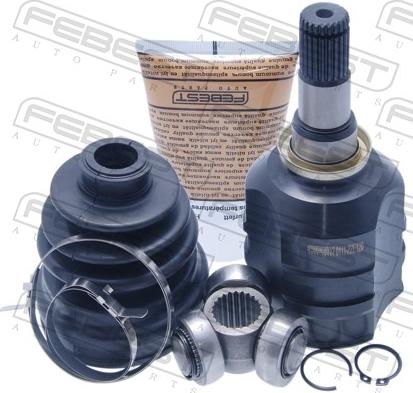 Febest 0111-ZZE120 - Шарнір, ШРУС, приводний вал autozip.com.ua