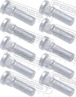 Febest 0184-004-PCS10 - Болт кріплення колеса autozip.com.ua