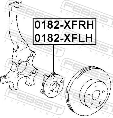 Febest 0182-XFRH - Маточина колеса autozip.com.ua