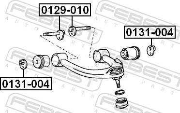 Febest 0129-010 - Болт регулювання розвалу коліс autozip.com.ua