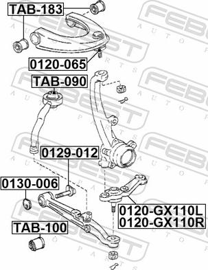 Febest 0129-012 - Болт регулювання розвалу коліс autozip.com.ua