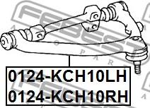 Febest 0124-KCH10RH - Важіль незалежної підвіски колеса autozip.com.ua