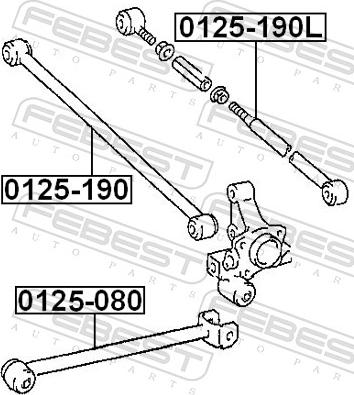 Febest 0125-080 - Важіль незалежної підвіски колеса autozip.com.ua