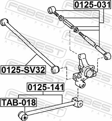 Febest 0125-SV32 - Важіль незалежної підвіски колеса autozip.com.ua