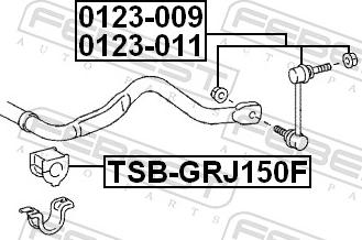 Febest 0123-009 - Тяга / стійка, стабілізатор autozip.com.ua