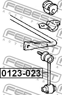 Febest 0123-023 - Тяга / стійка, стабілізатор autozip.com.ua