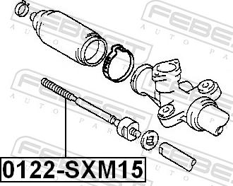 Febest 0122-SXM15 - Осьовий шарнір, рульова тяга autozip.com.ua