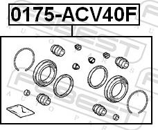 Febest 0175-ACV40F - Ремкомплект, гальмівний супорт autozip.com.ua