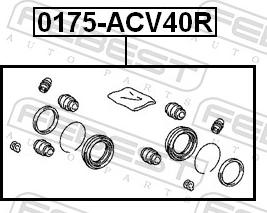 Febest 0175-ACV40R - Ремкомплект, гальмівний супорт autozip.com.ua