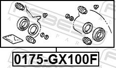 Febest 0175-GX100F - Ремкомплект, гальмівний супорт autozip.com.ua