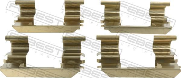 Febest 0803-S13F - Комплектуючі, колодки дискового гальма autozip.com.ua