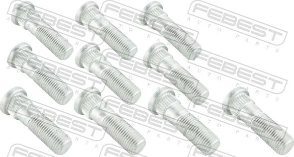 Febest 0884-001-PCS10 - Болт кріплення колеса autozip.com.ua
