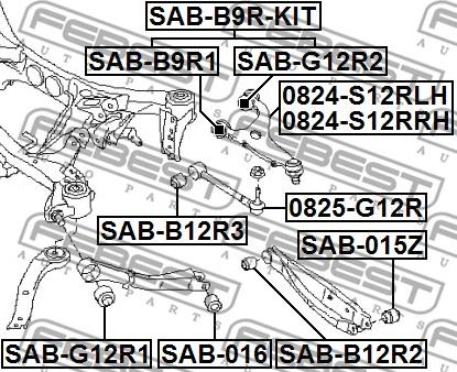 Febest 0824-S12RLH - Важіль незалежної підвіски колеса autozip.com.ua