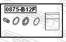 Febest 0875-B12F - Ремкомплект, гальмівний супорт autozip.com.ua
