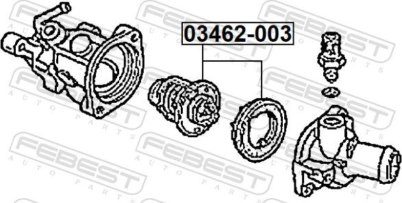 Febest 03462-003 - Термостат, охолоджуюча рідина autozip.com.ua