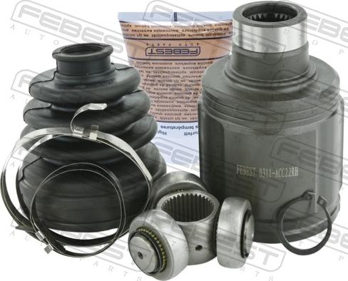 Febest 0311-ACC22RH - Шарнір, ШРУС, приводний вал autozip.com.ua