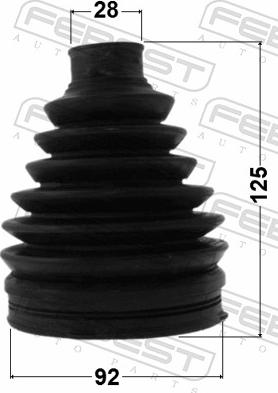 Febest 0317P-RB - Пильник, приводний вал autozip.com.ua