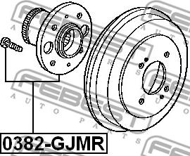 Febest 0382-GJMR - Маточина колеса autozip.com.ua