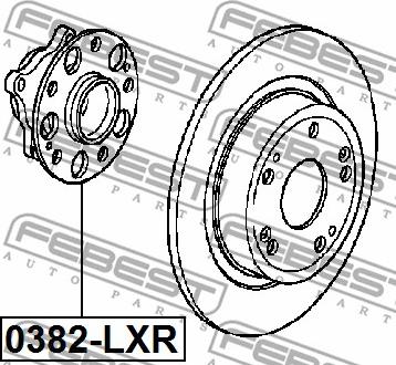 Febest 0382-LXR - Маточина колеса autozip.com.ua