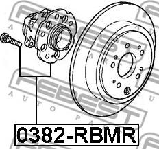 Febest 0382-RBMR - Маточина колеса autozip.com.ua