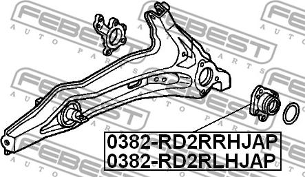 Febest 0382-RD2RRHJAP - Маточина колеса autozip.com.ua