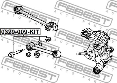 Febest 0329-009-KIT - Болт регулювання розвалу коліс autozip.com.ua