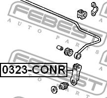 Febest 0323-CONR - Тяга / стійка, стабілізатор autozip.com.ua