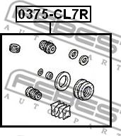 Febest 0375-CL7R - Ремкомплект, гальмівний супорт autozip.com.ua