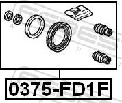Febest 0375-FD1F - Ремкомплект, гальмівний супорт autozip.com.ua