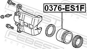 Febest 0376-ES1F - Поршень, корпус скоби гальма autozip.com.ua