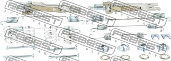 Febest 0204-G15RAR-KIT - Комплектуючі, гальмівна система autozip.com.ua